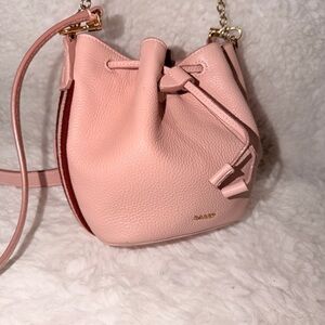 Bally Pink Leather Bucket Bag